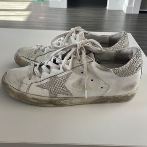 White Golden Goose Superstar Sneakers